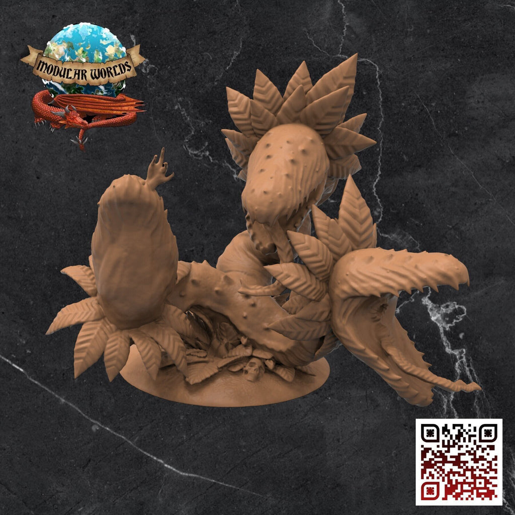 Carnivorous Plant Hydra: Tabletop Gaming Miniature (Resin 3D Print)