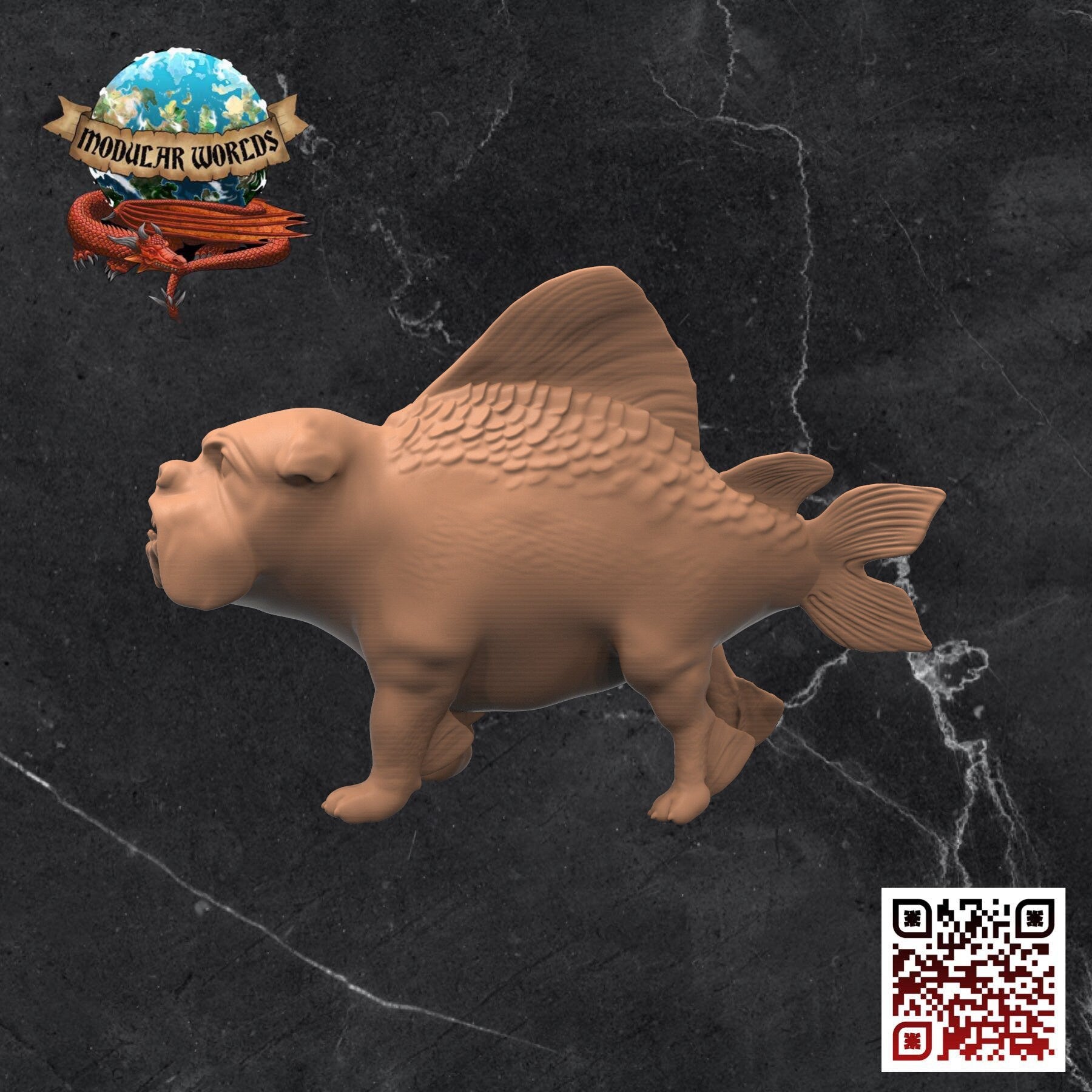 Bullyfish: Tabletop Gaming Miniature (Resin 3D Print)