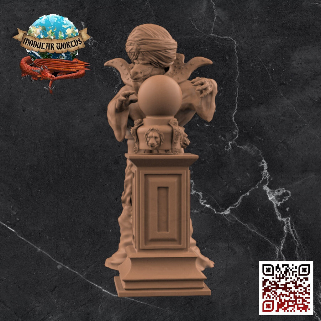 Kobold Mystics & Crystal Ball: Tabletop Gaming Miniature (Resin 3D Print)