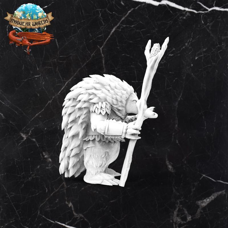 Echidna Druid: Tabletop Gaming Miniature (Resin 3D Print)