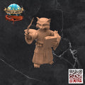 Raccoonfolk Wizard: Tabletop Gaming Miniature (Resin 3D Print)