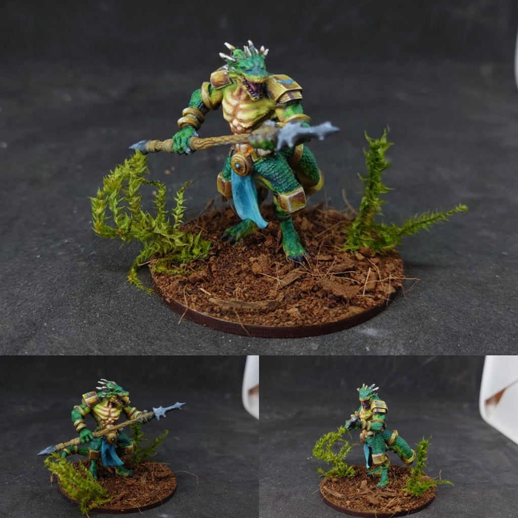 Lizardfolk Warriors x3: Tabletop Gaming Miniature (Resin 3D Print)