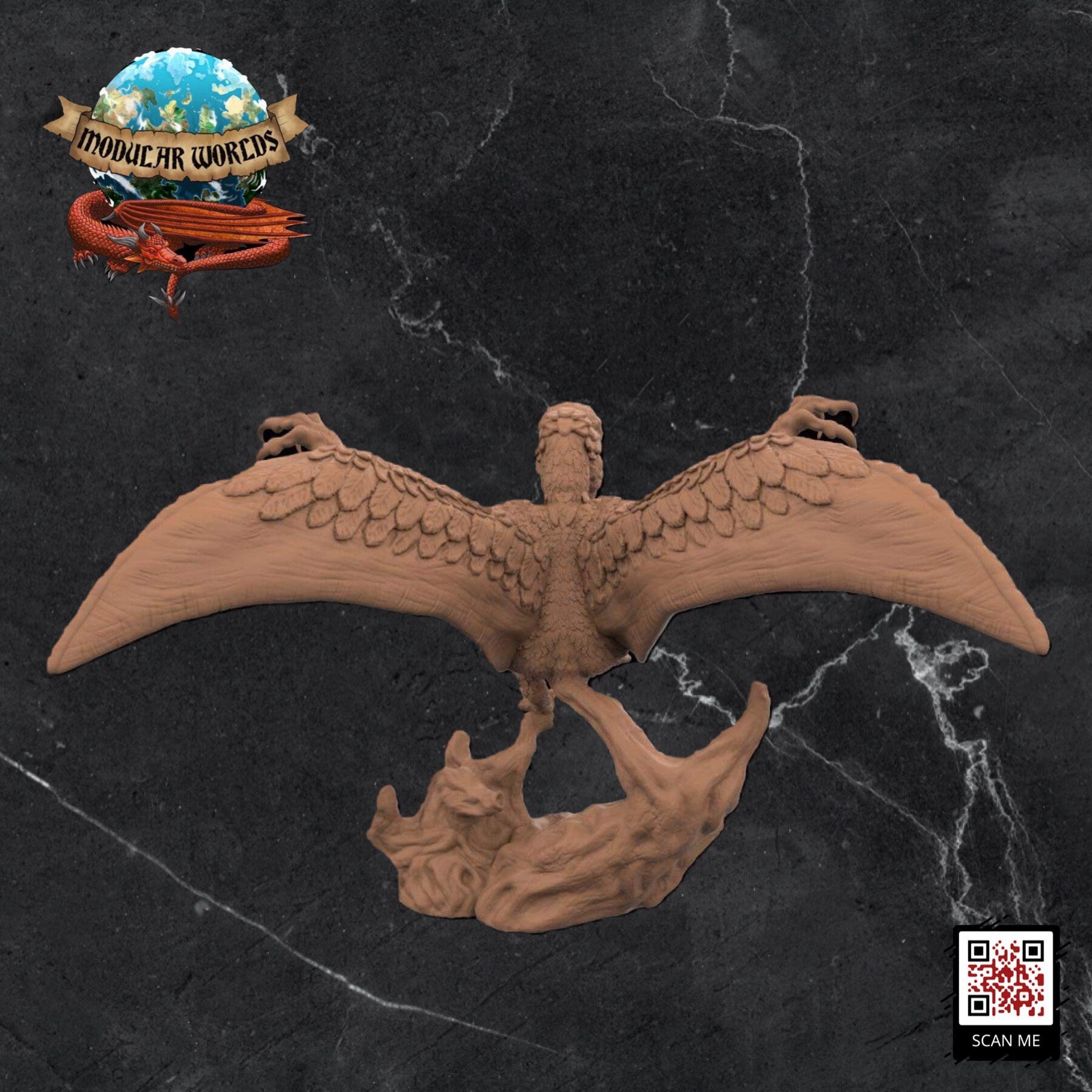 Pterradon: Tabletop Gaming Miniature (Resin 3D Print)