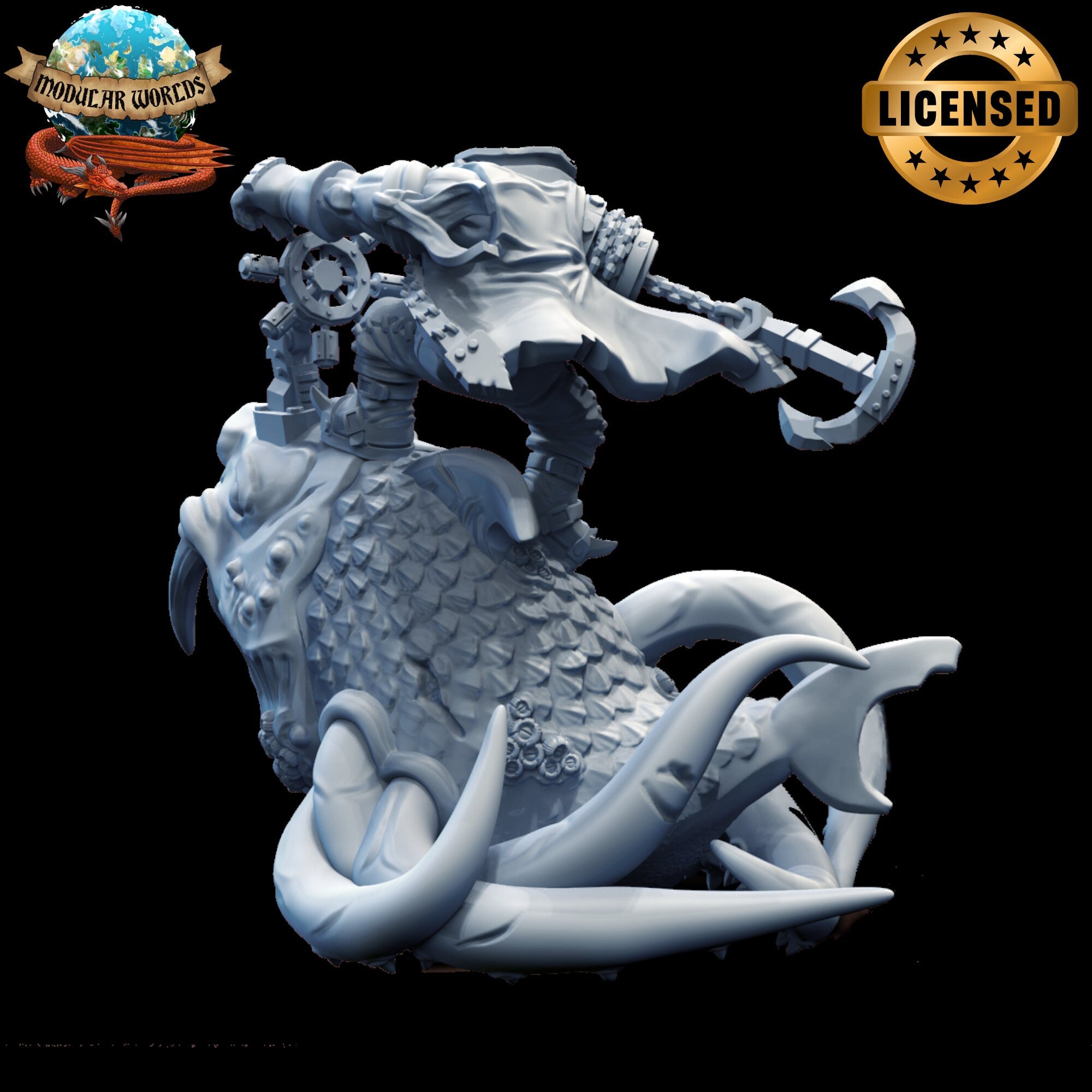 Kaptin Krabbstikk: Tabletop Gaming Miniature (Resin 3D Print)