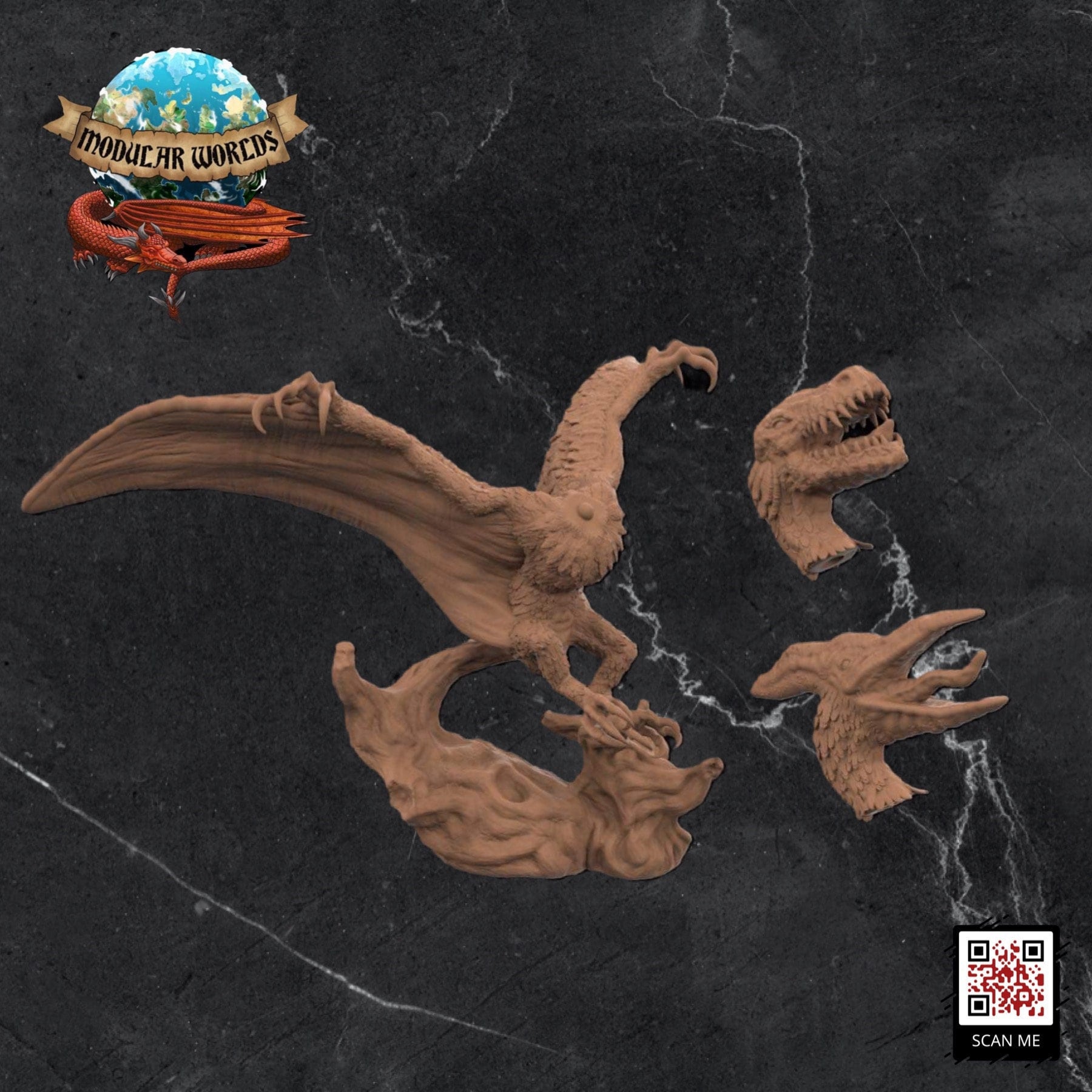 Pterradon: Tabletop Gaming Miniature (Resin 3D Print)