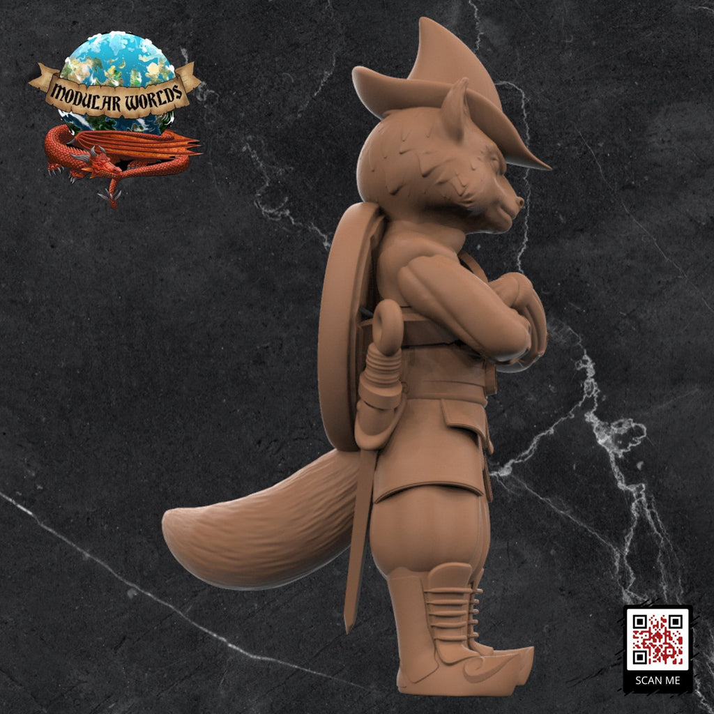 Raccoonfolk Ranger: Tabletop Gaming Miniature (Resin 3D Print)