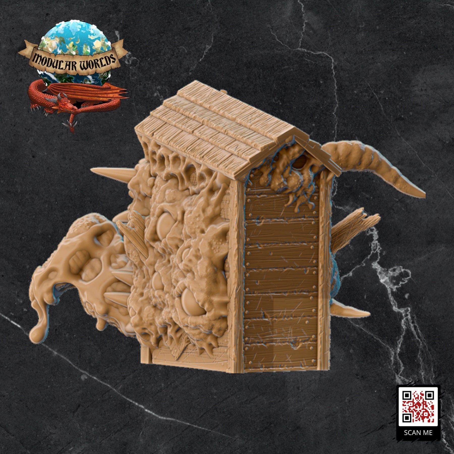 Outhouse Mimic: Tabletop Gaming Miniature (Resin 3D Print)