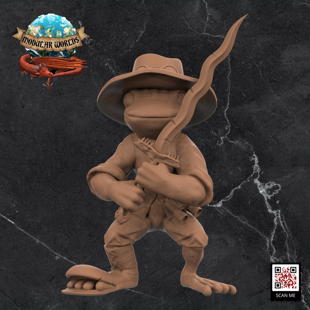 Mulio, Grung Explorer: Tabletop Gaming Miniature (Resin 3D Print)