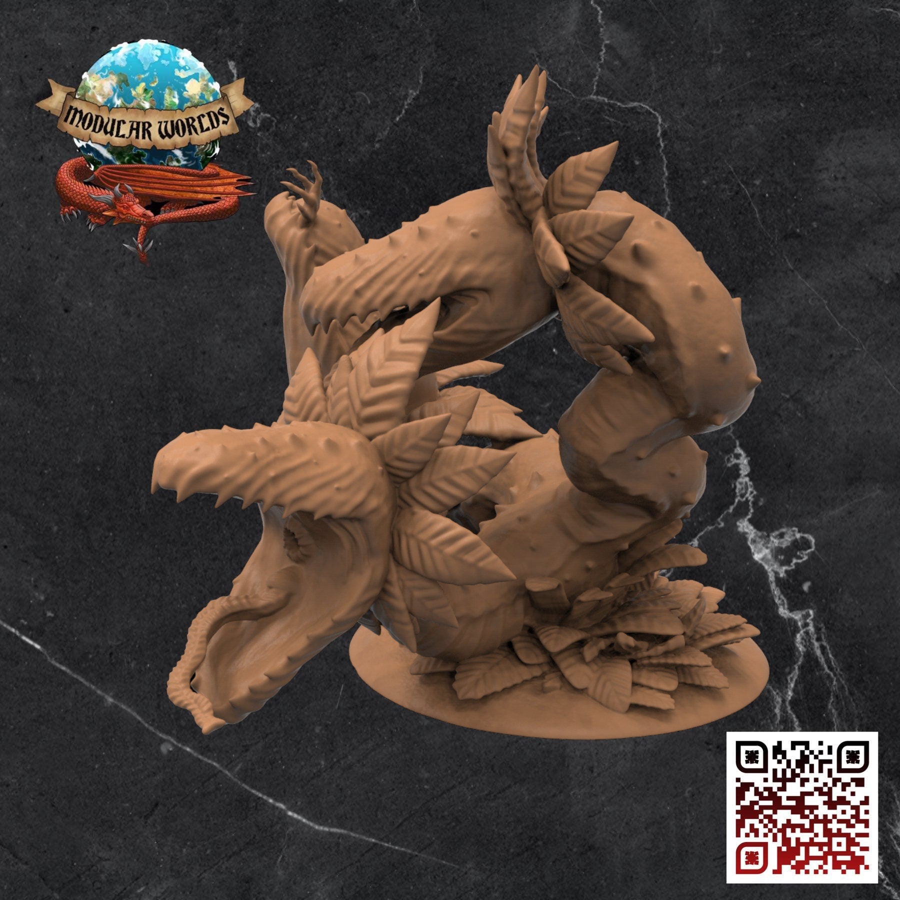 Carnivorous Plant Hydra: Tabletop Gaming Miniature (Resin 3D Print)