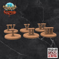 Objective Markers (Pack of 6): Tabletop Gaming Miniature (Resin 3D Print)