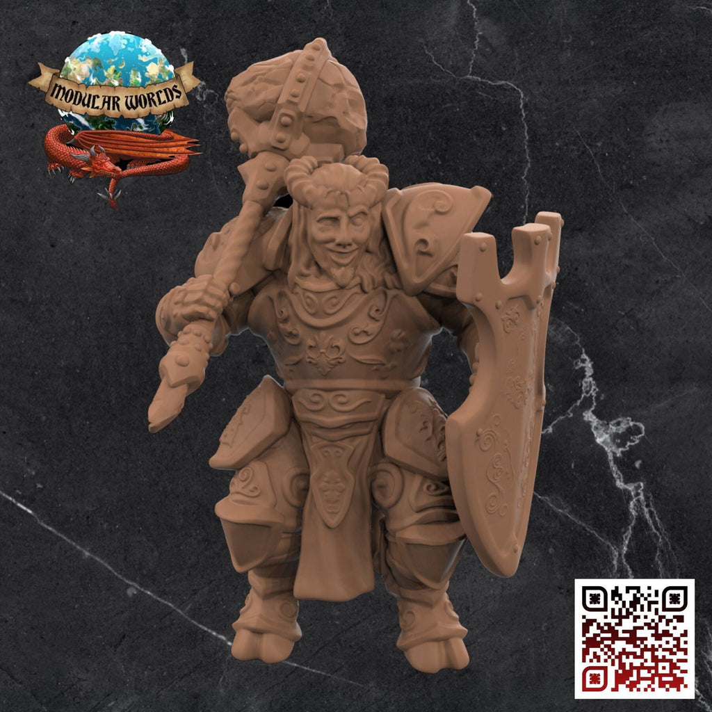 Fawn Paladin: Tabletop Gaming Miniature (Resin 3D Print)