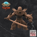 Apefolk Fighter: Tabletop Gaming Miniature (Resin 3D Print)