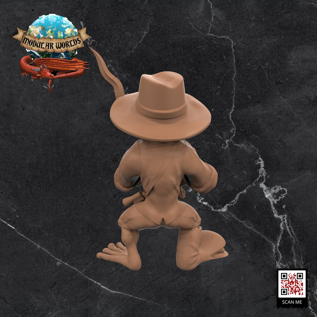 Mulio, Grung Explorer: Tabletop Gaming Miniature (Resin 3D Print)