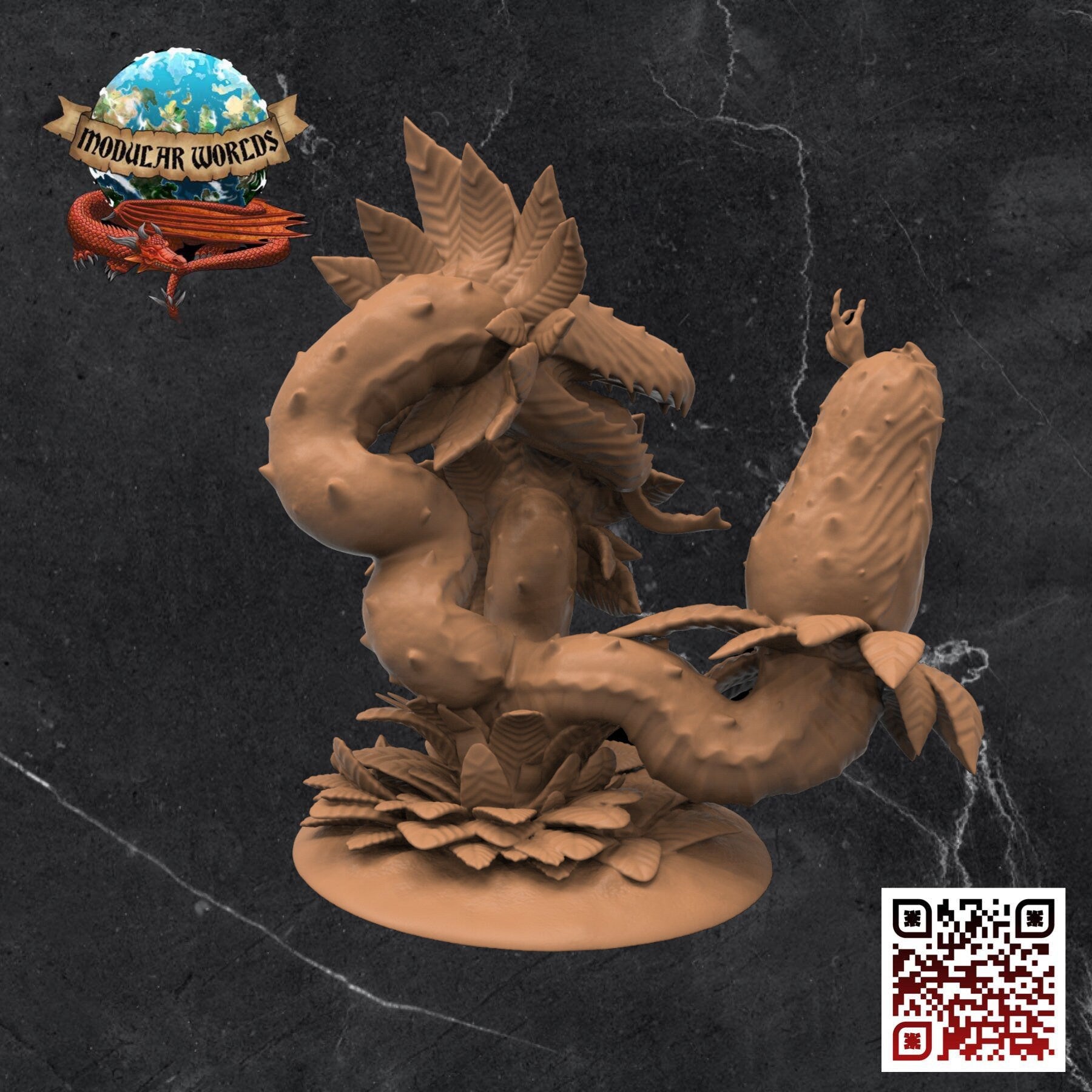 Carnivorous Plant Hydra: Tabletop Gaming Miniature (Resin 3D Print)