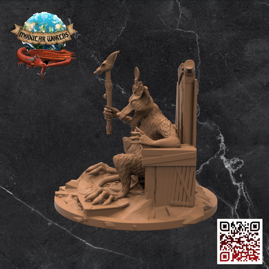 Vermin King: Tabletop Gaming Miniature (Resin 3D Print)