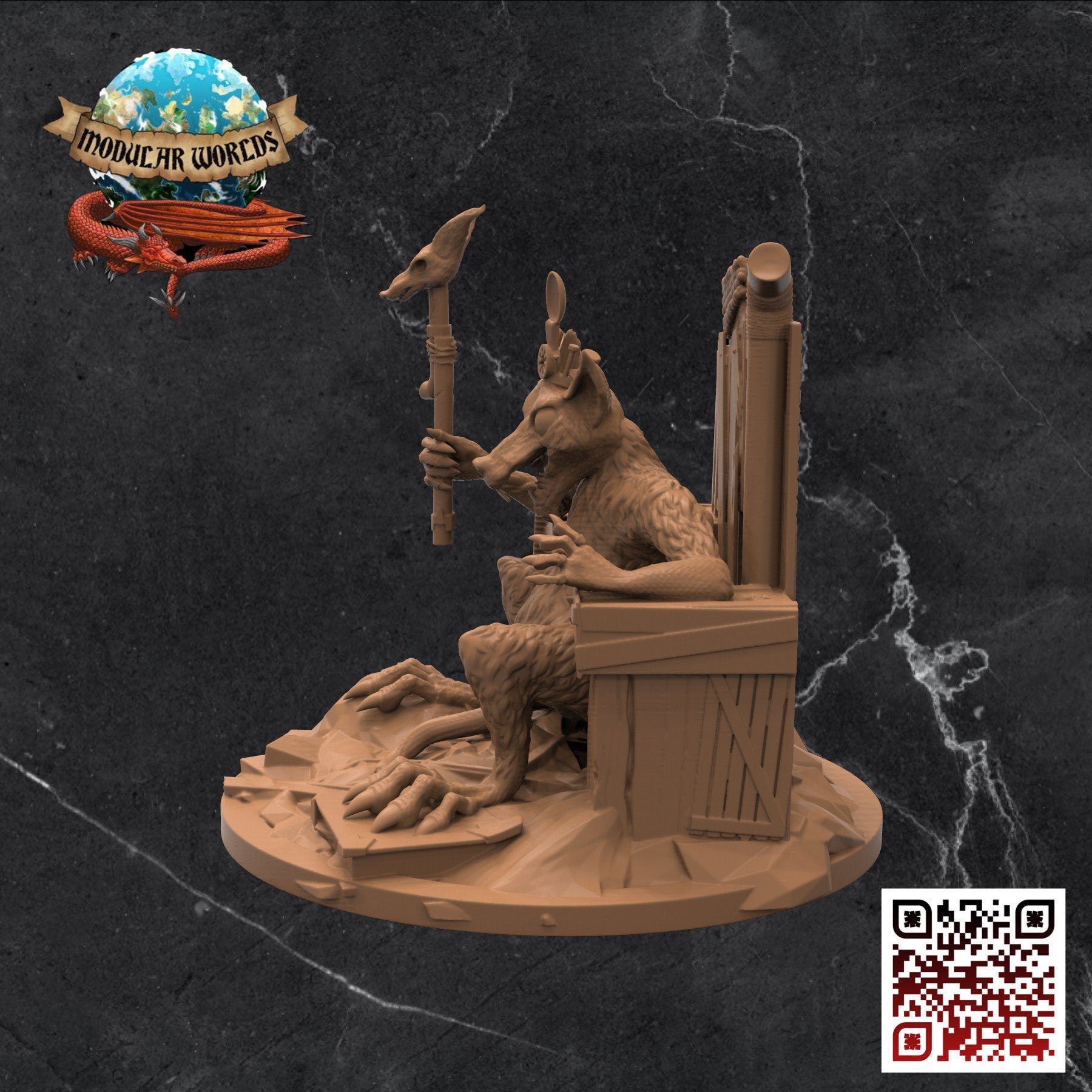 Vermin King: Tabletop Gaming Miniature (Resin 3D Print)