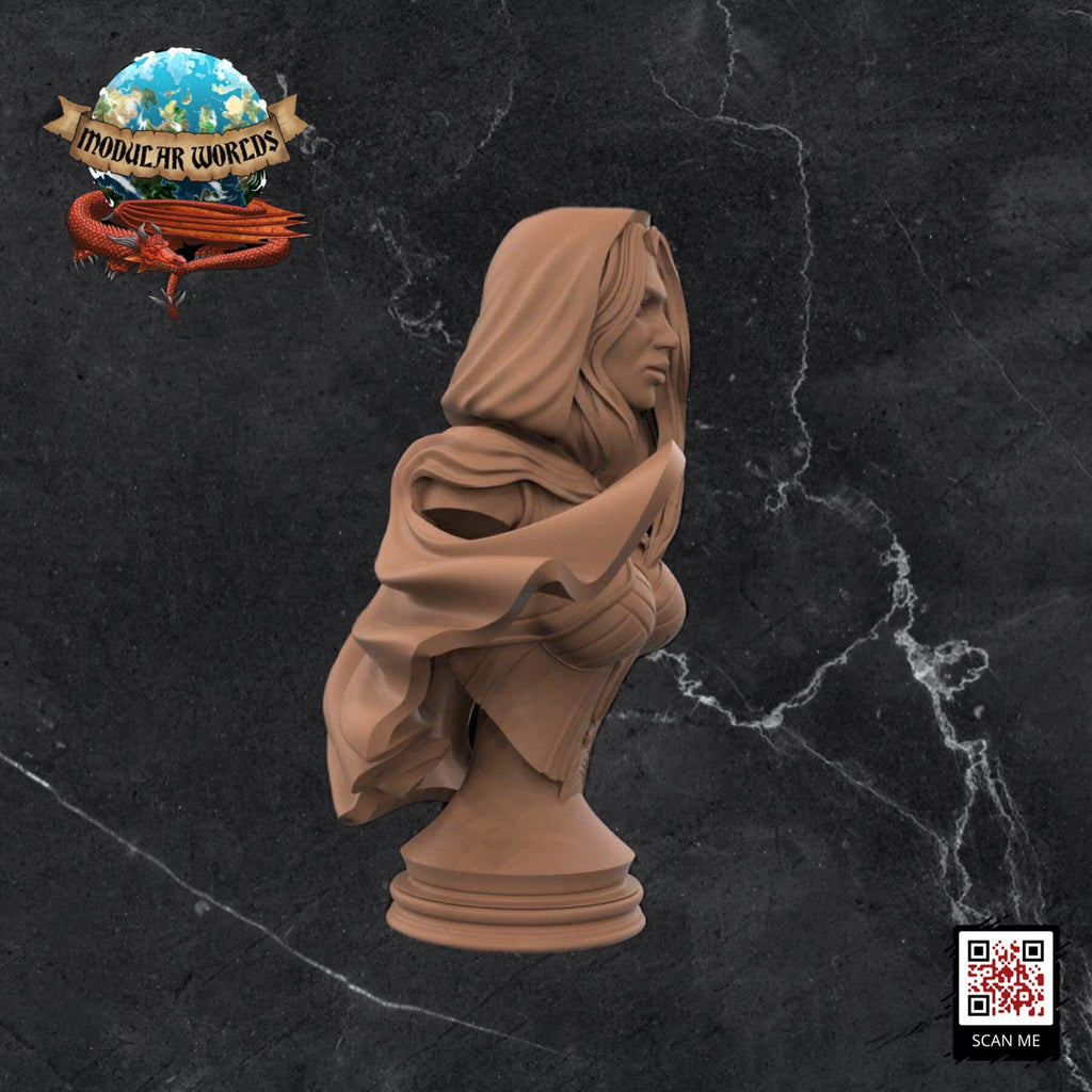 Red Ridinghood Bust: Tabletop Gaming Miniature (Resin 3D Print)