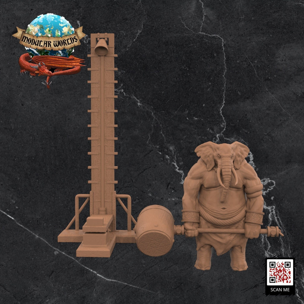 Loxodon Strongman: Tabletop Gaming Miniature (Resin 3D Print)