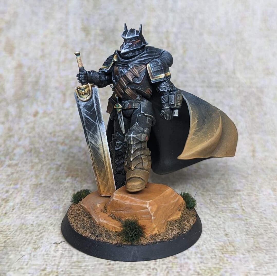 Gutz Crazed Marine Captain: Tabletop Gaming Miniature (Resin 3D Print)