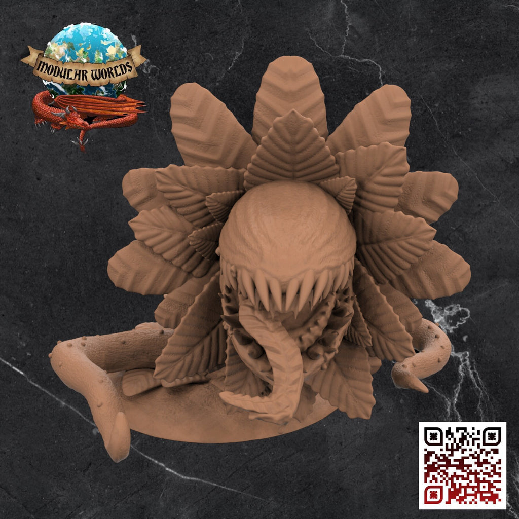 Giant Carnivorous Plant: Tabletop Gaming Miniature (Resin 3D Print)
