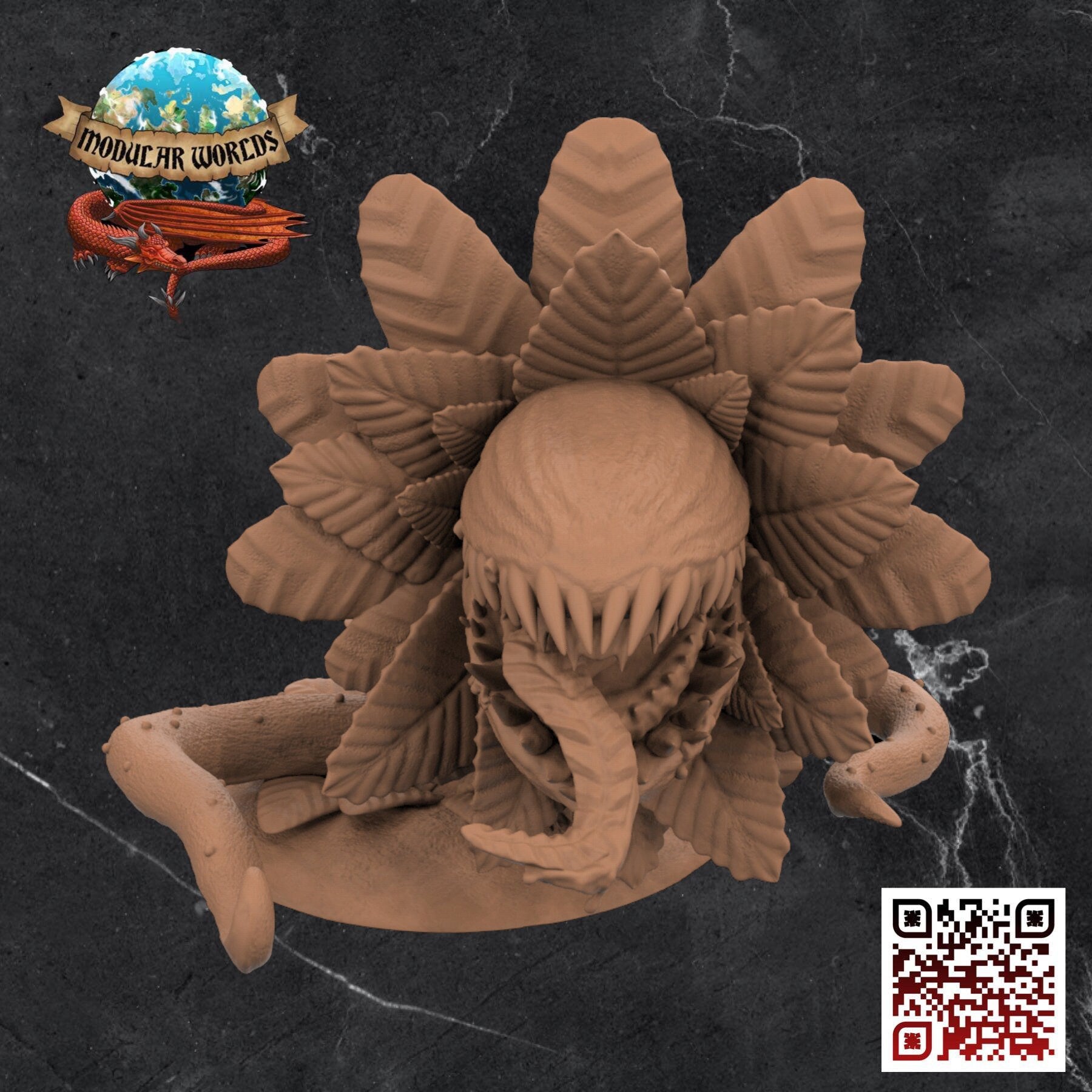 Giant Carnivorous Plant: Tabletop Gaming Miniature (Resin 3D Print)