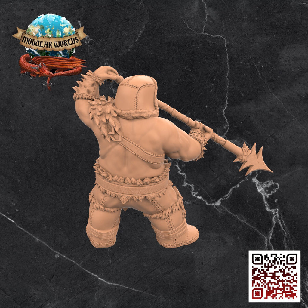 Walrusfolk Soldier : Tabletop Gaming Miniature (Resin 3D Print)