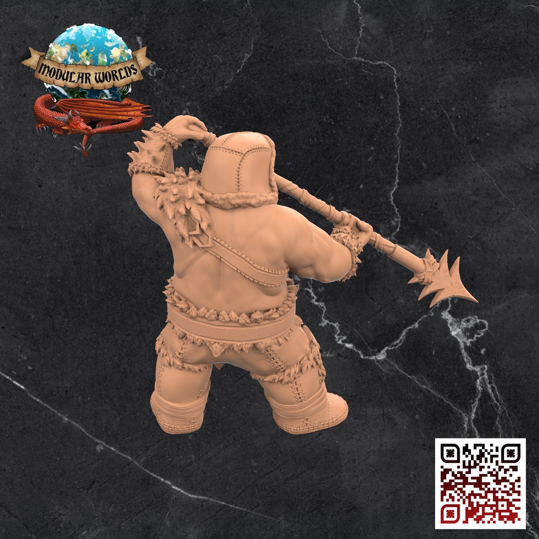 Walrusfolk Soldier : Tabletop Gaming Miniature (Resin 3D Print)