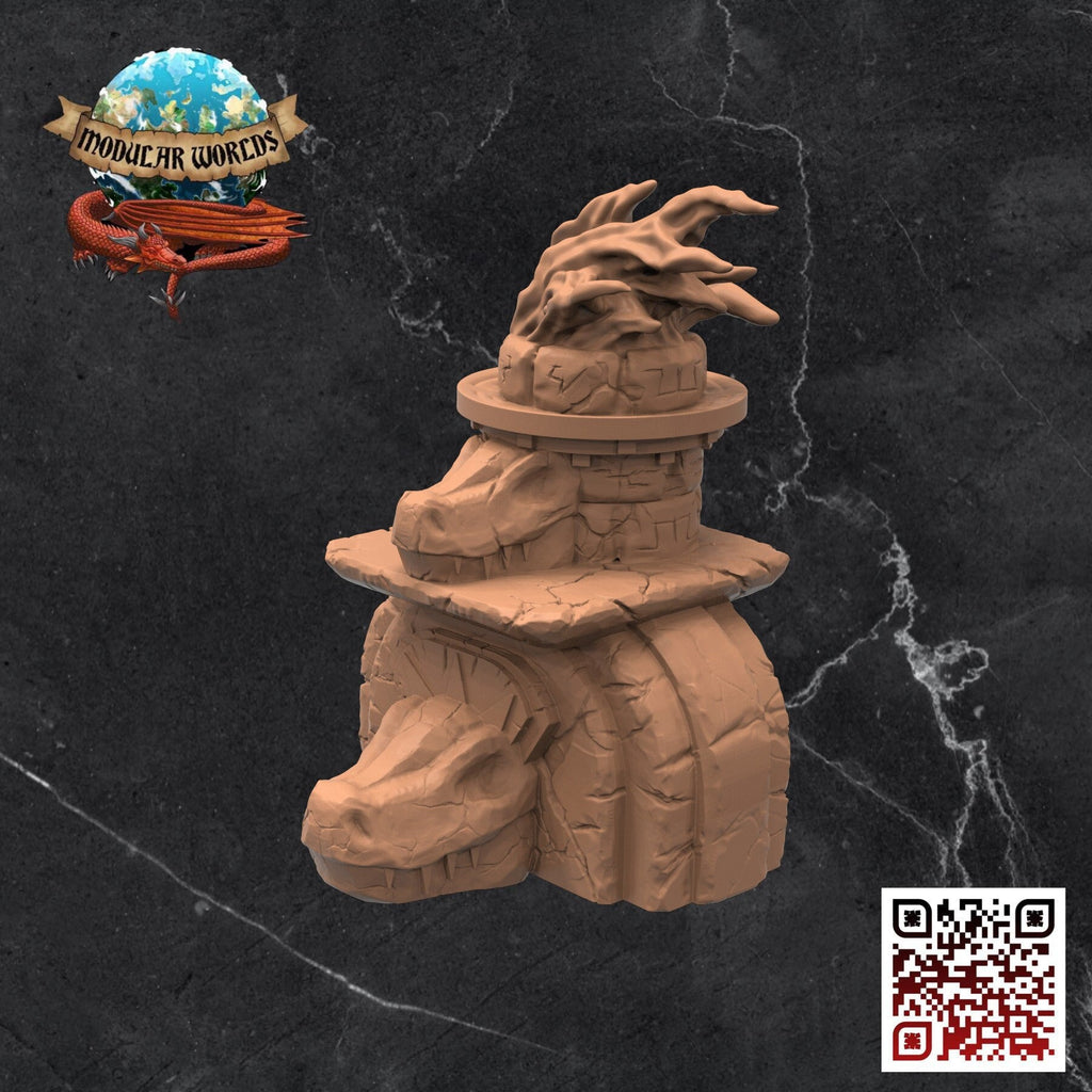 Lizardfolk Shrine: Tabletop Gaming Miniature (Resin 3D Print)