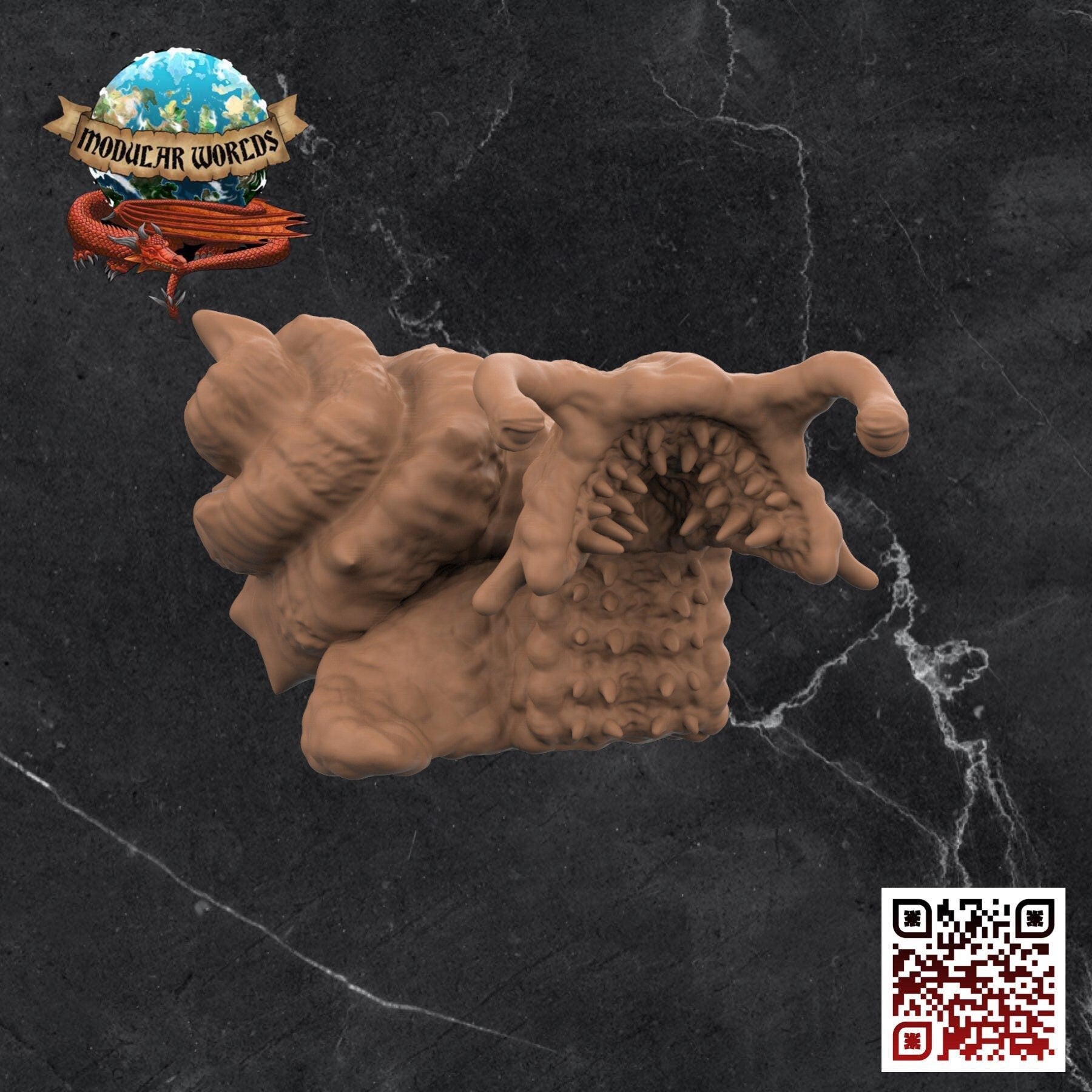 Giant Chiton: Tabletop Gaming Miniature (Resin 3D Print)