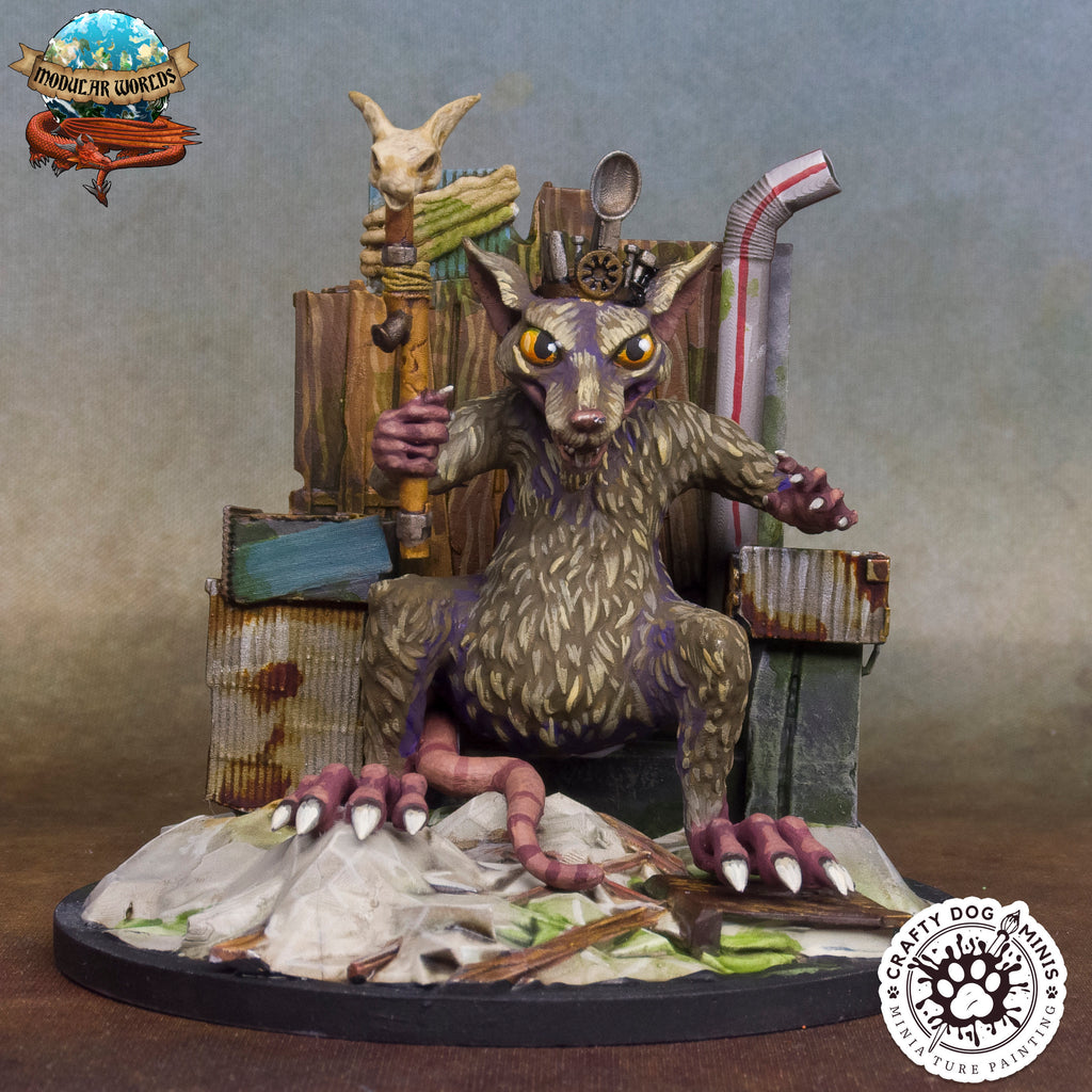 Vermin King: Tabletop Gaming Miniature (Resin 3D Print)