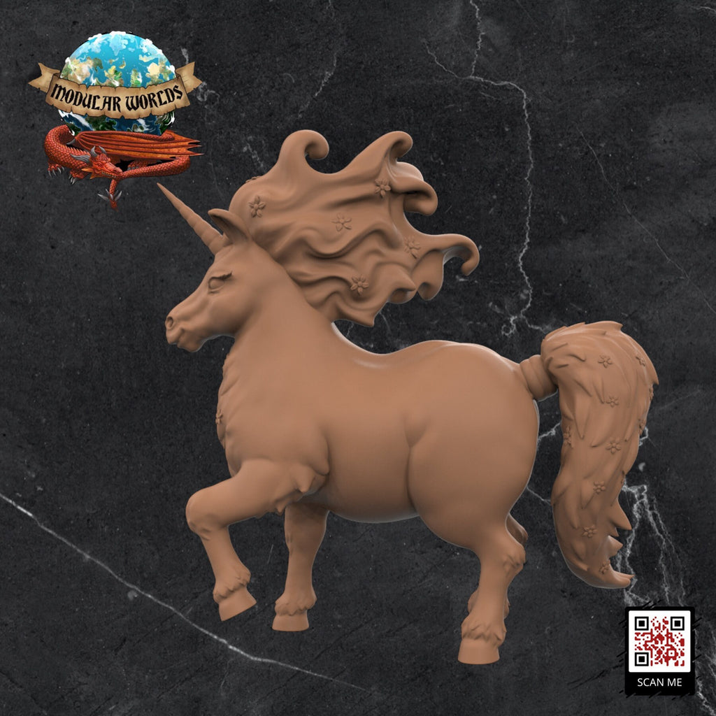 Chubbicorn: Tabletop Gaming Miniature (Resin 3D Print)